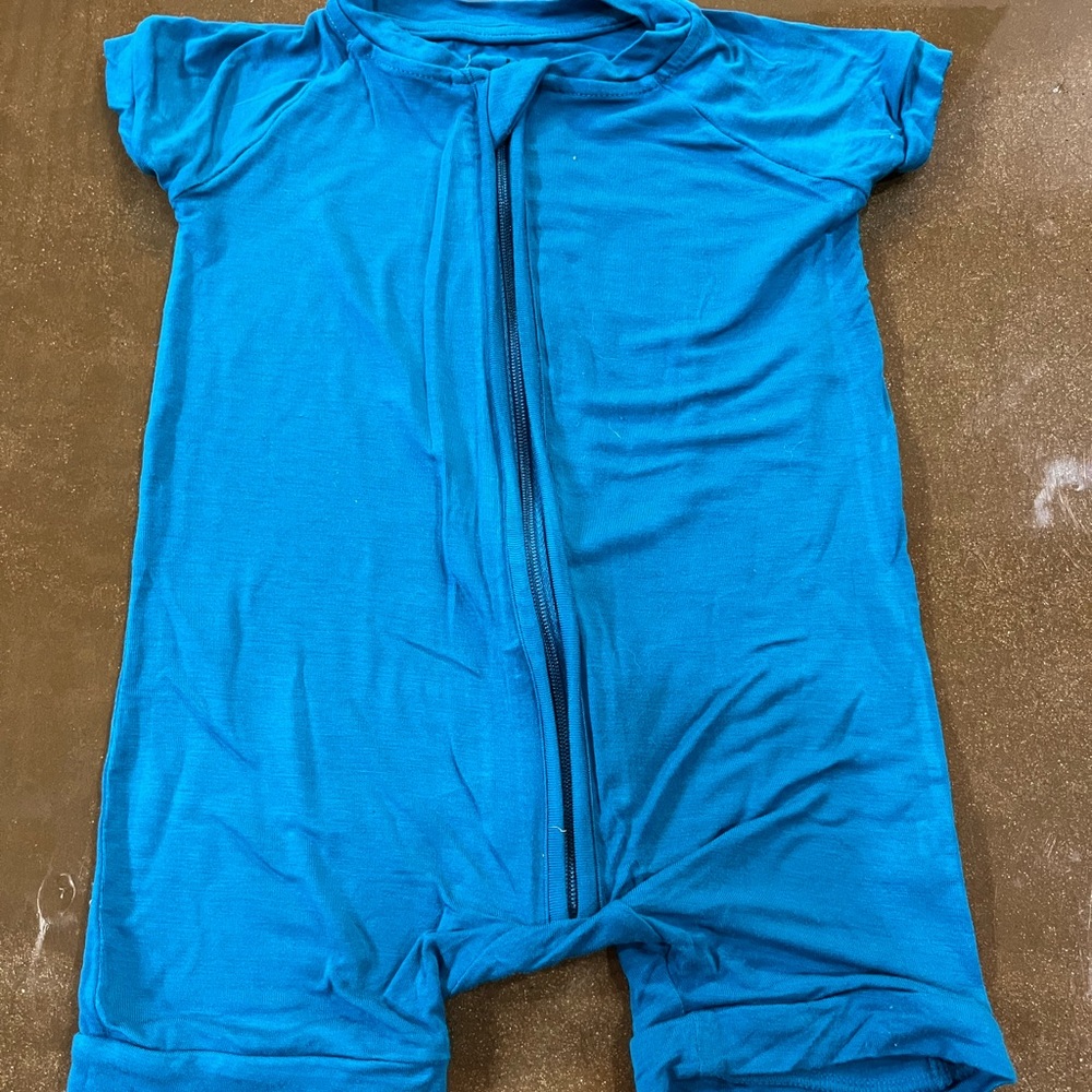 Little sleepies shorty blue 3-6